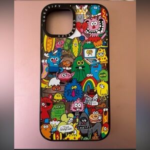 CASETiFY Ultra Impact iPhone 12 MagSafe Clear Fun Friends Case